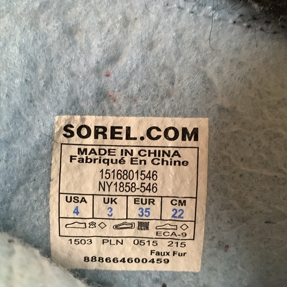 SOREL Tivoli IV Tall boot girls 4 or womens 6 - Picture 7 of 7